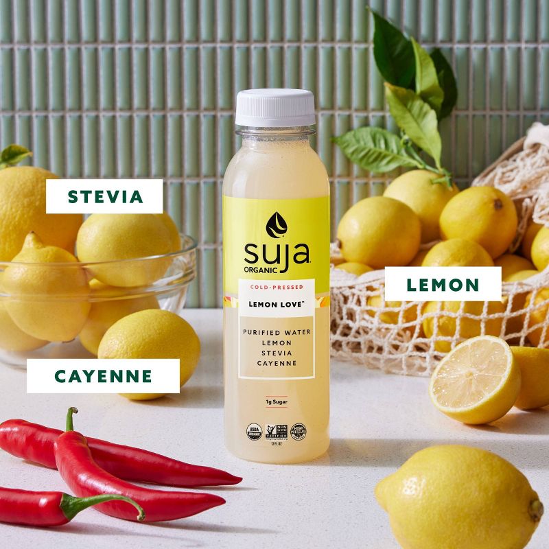 Suja Organic Lemon Love Cold-Pressed Fruit Juice Drink - 12 fl oz, 4 of 11