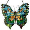 CHLOE Lighting Mariposa Tiffany-glass Butterfly Window Panel 20x21 - 2 of 4