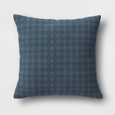 18"x18" Waffle Square Throw Pillow Blue - Threshold™