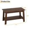 Coffee Table for Living Room, 2 Tier Coffee Table with Storage, Small Rectangular Center Tables with Shelf, Space Saving, Easy Assembly - 2 of 4