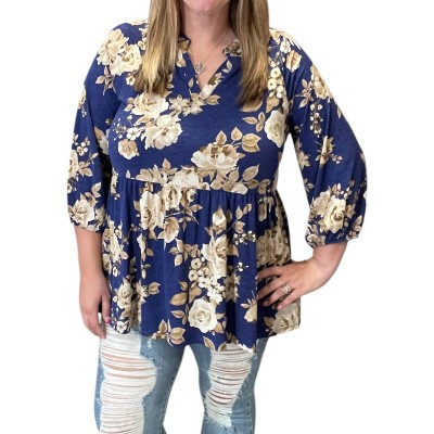 Women's Floral Gabby Blouse - honeyme
