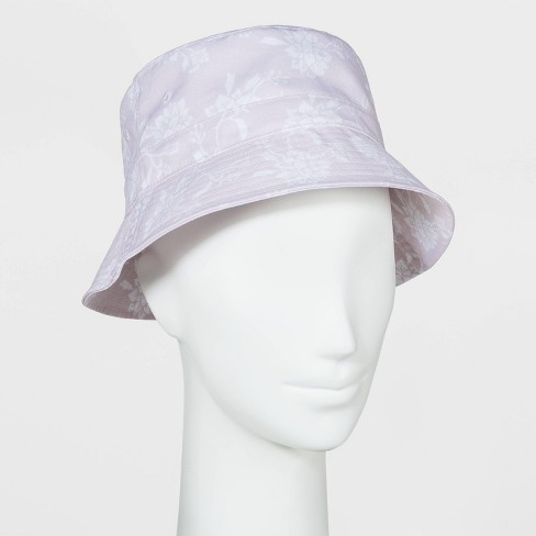 Women S Floral Tropical Bucket Hat Wild Fable Light Purple One Size Target