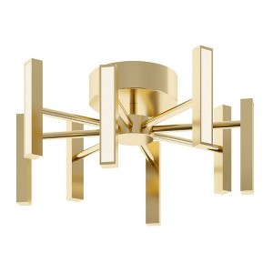 AFX Indra 7 - Light Semi-Flush Mount in  Satin Brass - 1 of 1