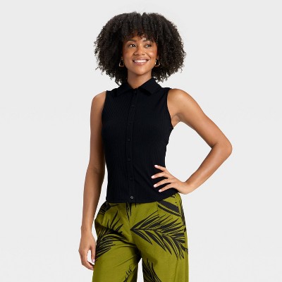 Women's Ribbed Tank Top - A New Day™