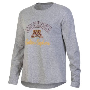 NCAA Minnesota Golden Gophers Women's Gray Long Sleeve T-Shirt - 1 of 3