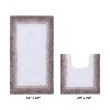 Torrent Collection 2 Piece 100% Soft Cotton Tufted Weave Bath Rug Set, Ombre Pattern, Super Soft & Absorbent, Machine Washable Bathroom Mats - 2 of 4