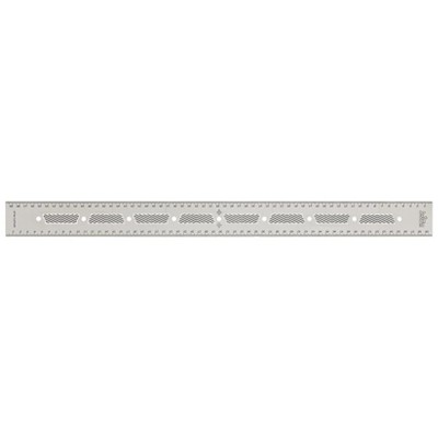 JessEm 07417 Stainless Steel 600mm Precision Ruler with Patented Flex Grip and Fade-Resistant Markings