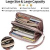 Ladies' clutch bag with anti-theft wrist strap,leather wallet,large-capacity credit card holder,handle-style carry strap - 2 of 4
