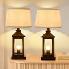 DAKAFUL Vintage Table Lamp with Linen Shade,Touch Dimmable (3 Levels),Nightstand Lamp,Bedside Lamp for Bedroom/Living Room Decor - 2 of 4