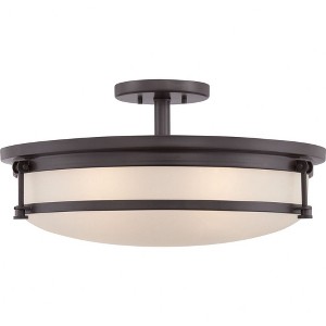 Quoizel Lighting Sailor 5 - Light Semi-Flush Mount in  Western Bronze - 1 of 4