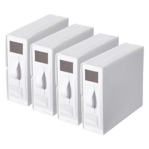 Unique Bargains Oxford Fabric Bed Sheet Organizers and Storage with PU Handle 4 Pcs - 1 of 4