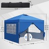 Ainfox 10'×10' Pop-up Canopy Tent Portable Gazebo With Sidewalls - 2 of 4