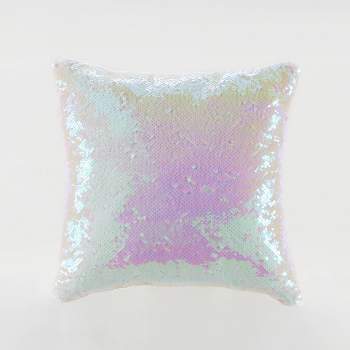 Teen Sequins Throw Pillow Pink - Makers Collective