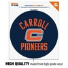 Carroll University Pioneers Logo Automotive Car Window Locker Circle Bumper Sticker - 3 of 4