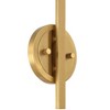Regency Hill Georgia 14" High Antique Brass and Glass Wall Sconce Set of 2 - 3 of 4