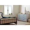 South Shore Plenny 6 Drawer Double Dresser White/Blue: Laminated Particle Board, Adult Assembly Required - 2 of 4