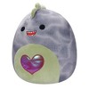 Squishmallows 16" Valentine’s Day Xander the Gray T-Rex Dinosaur Plush Toy - image 2 of 4