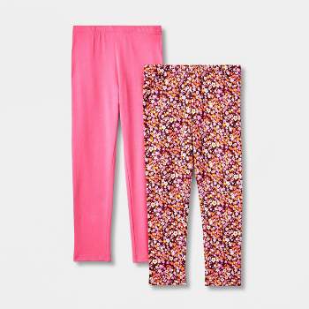Grayson Mini Toddler Girls' Ribbed Checkered Flare Pants - Pink 12M