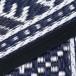 Outdoor Plastic Straw Rug Outdoor Reversible Plastic Camping Mats Easy Cleaning Non Shedding Patio Rug - 1 of 4