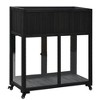 Mini Wood Cold Frame with Raised Garden Bed & Wheels, 2-Door Greenhouse for Indoor/Outdoor Use - 2 of 4