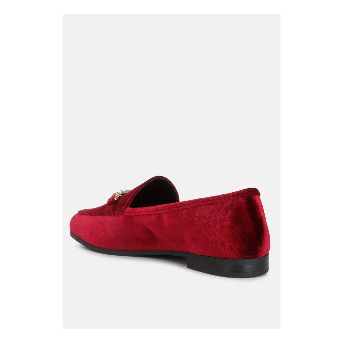 Женские туфли London Rag Womens Evelio Horsebit Embellished s Velvet Loafers 7 — фото 3