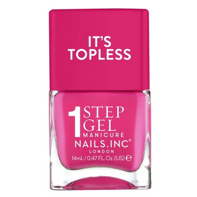 Nails.INC It’s Topless, 4-in-1 Base Coat, Treatment, Color and Top Coat 1-Step Gel Nail Polish - 0.47 fl oz