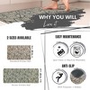 Evideco French Home Goods Jungle Print Kitchen Mats - Non-Slip, Washable, Leaf Design, Available in Two Sizes - 3 of 4