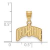 Black Bow Jewelry 10k Yellow Gold Ohio State Buckeyes NCAA Medium Pendant - 2 of 3