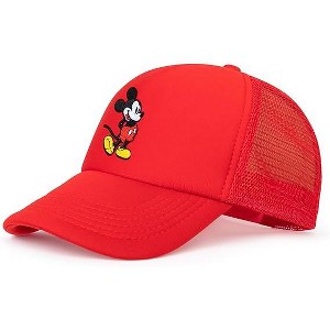 Disney Adult Trucker Hat - Mickey Mouse Mesh Snapback Baseball Cap - 1 of 4