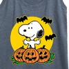 Women's - Peanuts - Snoopy Pumpkin Patch Graphic Racerback Tank - 2 of 4