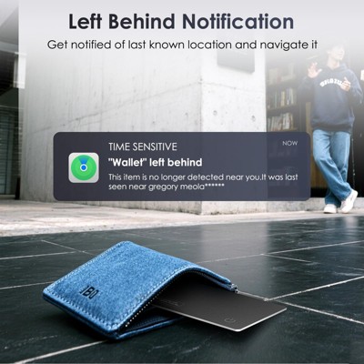 Wallet Tracker Card Air-Tag (iOS Only) - Work with Apple Find My, Bluetooth Tracker Smart Card Wallet - image 4