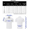 Men's Cotton Linen Shirt Short Sleeve Cuban Guayabera Casual Summer Beach Button Down Shirts With Pocket - 4 of 4