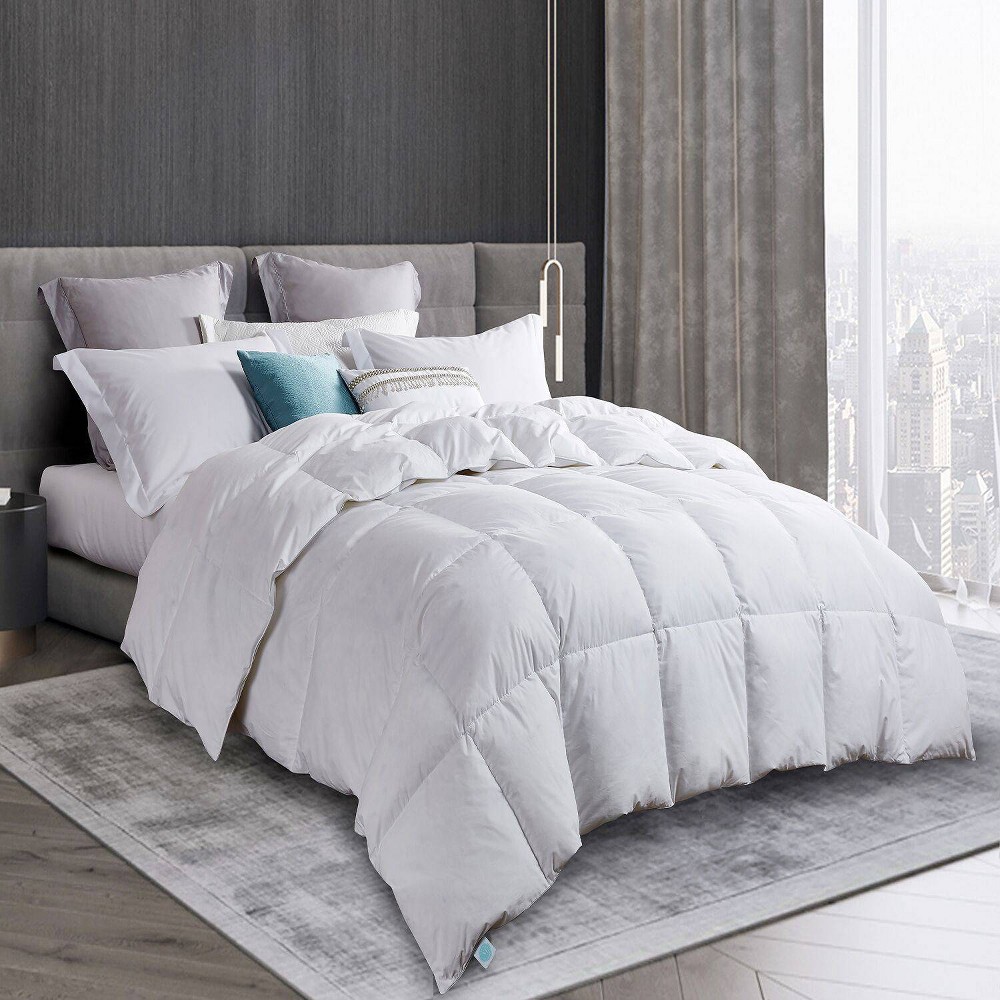 Photos - Bed Linen Martha Stewart Full/Queen Goose Down & Feather Comforter - : Hypoallergenic Duvet Insert, 240 Thread Count 