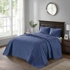 Sapphtopaz Bedding Comforter Set Classic Solid Color with Patterned Quilting Quilt Set - 4 of 4