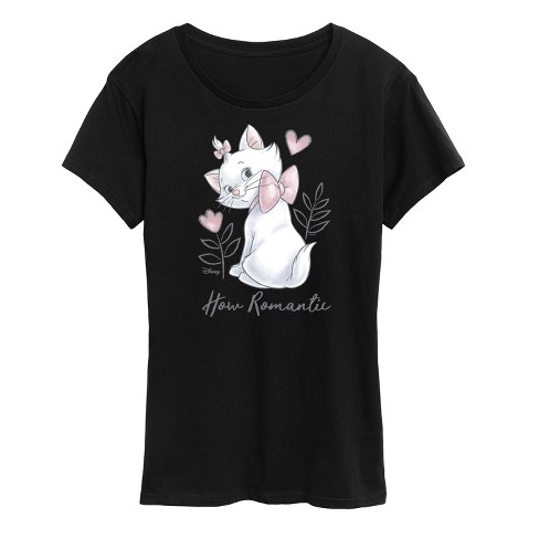 Women s Disney The Aristocats Marie How Romantic Short Sleeve Graphic T shirt Target