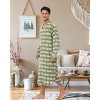 ADR Men's Nightshirt, Soft Cotton Flannel Men's Sleep Shirt, Long Henley Night Shirt Pajama - 2 of 4