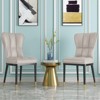Bekrvio High-Back Faux Leather Dining Chairs Set of 2 - Modern Sturdy, Upholstered with Deep Sponge Seat, Metal Legs for Kitchen/Dining/Living Room - 4 of 4
