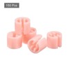Unique Bargains Fit 0.14 Inch Rod Clothes Hanger Color Coding Markers Blank Tags 150 Pcs - 3 of 4