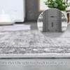 10 x 13/9x12 Washable Rug with Non Slip Backing Vintage Foldable Low Pile Rugs Retro Medallion Distressed Throw Floor Cover - 4 of 4