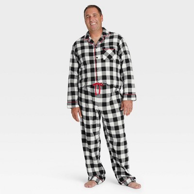 Men's Plaid Flannel Pajama Set - Wondershop™ White S