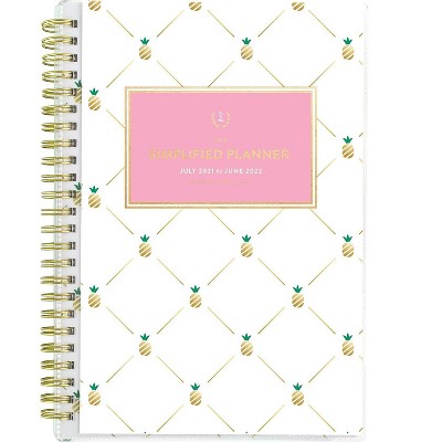 AT-A-GLANCE 2021-2022 5.5" x 8.5" Academic Planner Pineapple EL64-201A-22