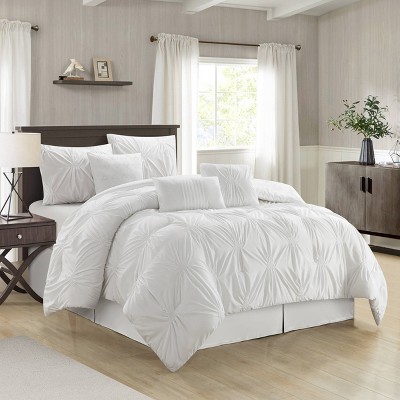 Nanshing 7pc California King Nargiz Comforter Set White