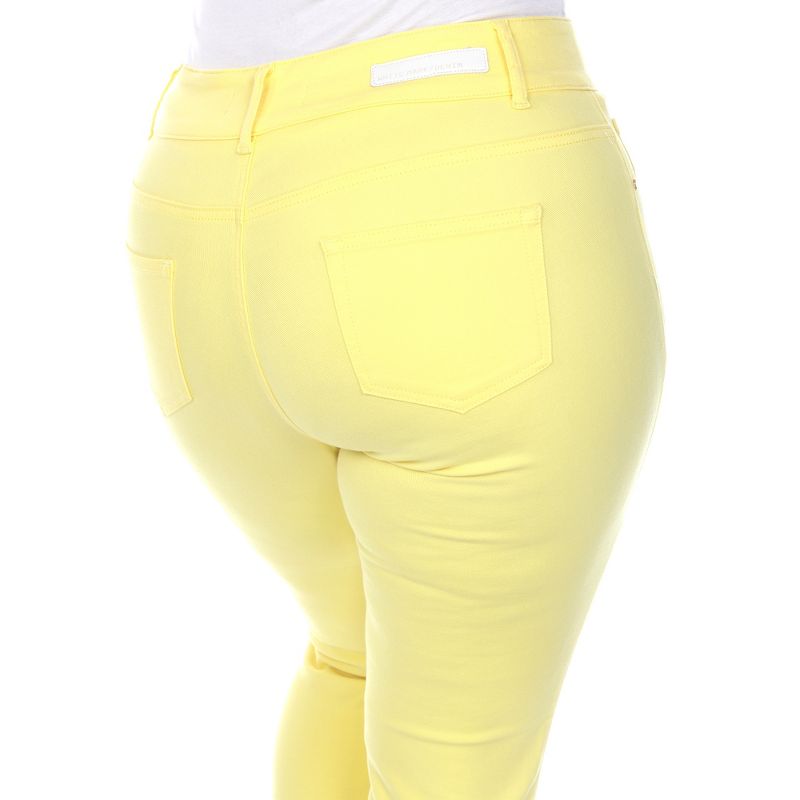 Women's Plus Size Capri Jeans - White Mark, 5 of 6