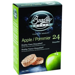 Bradley Smoker All Natural Apple All Natural Wood Bisquettes 24 pk - 1 of 1