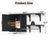 Aheaplus Wall Cabinet with Hanging Rods, Bathroom Cabinet with Door & Shelf Tower, Laundry Cabinet with Shelves - 2 of 4