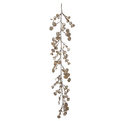 Transpac Artificial 59 in. Gold Christmas Eucalyptus Garland