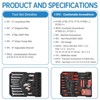800-Piece Aluminum Tool Box Set with Heavy-Duty Trolley Case, Multi-Purpose Mechanic Tool Kit for Home Repair, Portable Tool Storage for Craftsman - 4 of 4