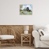 Stupell Industries Blue Floral Country Garden Black Framed Giclee Art - 2 of 4