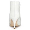 Allegra K Women's V Shape Pointed Toe Side Zipper Stiletto Heel Ankle Boots - 4 of 4