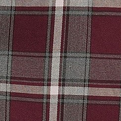 burgundy/gray plaid